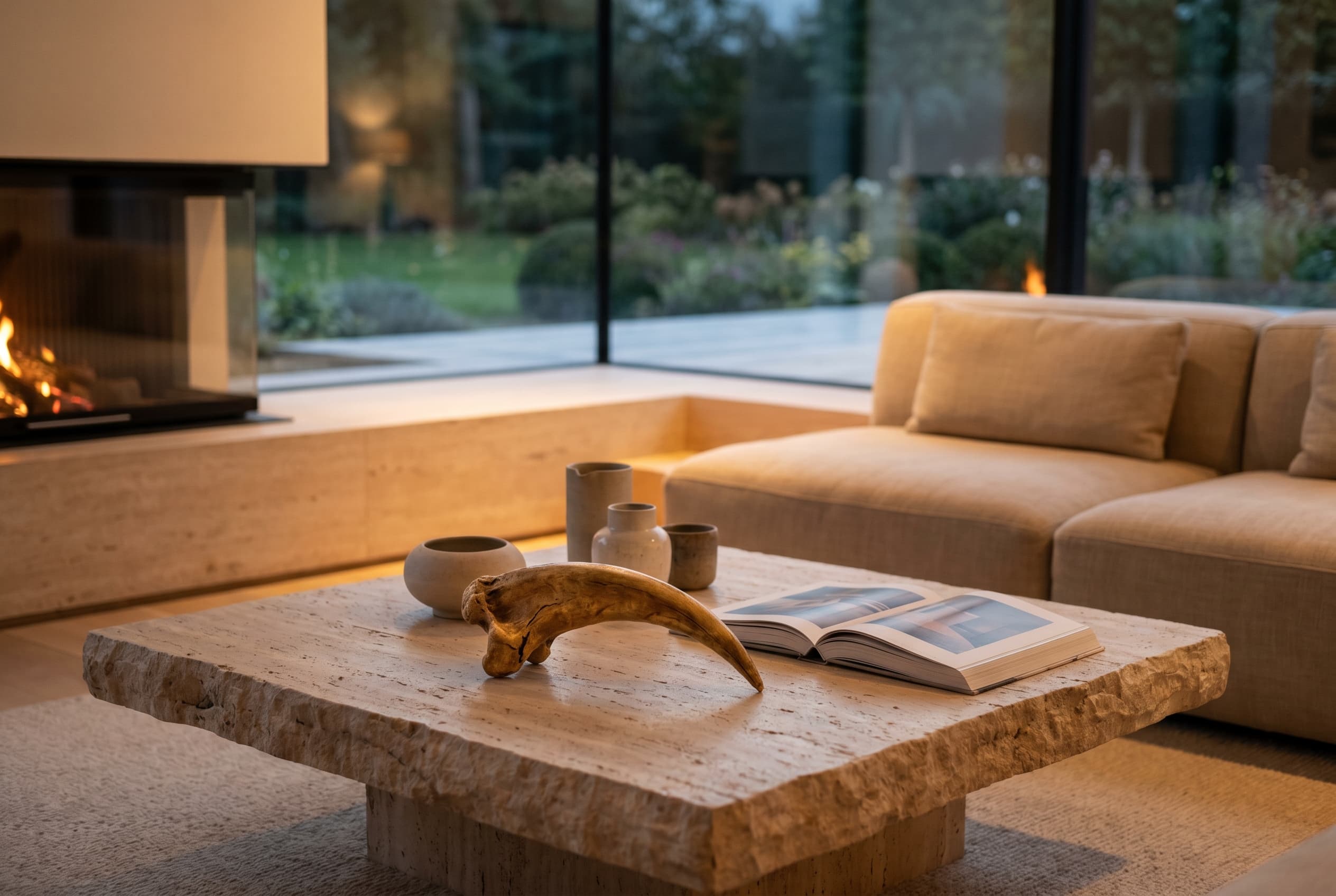 Allosaurus Claw — staged render in a staged setting