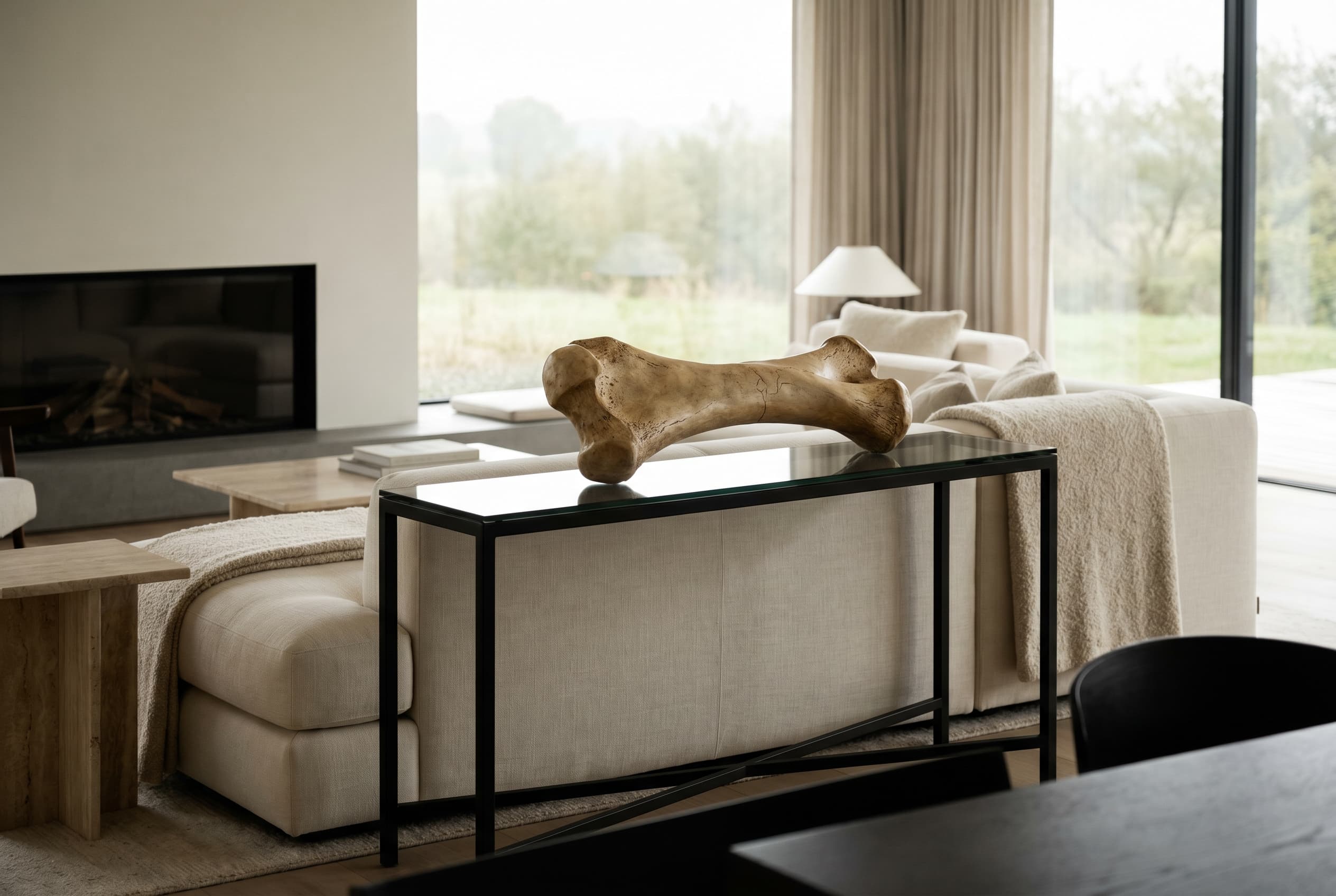 Ankylosaurus Bone — staged render in a staged setting