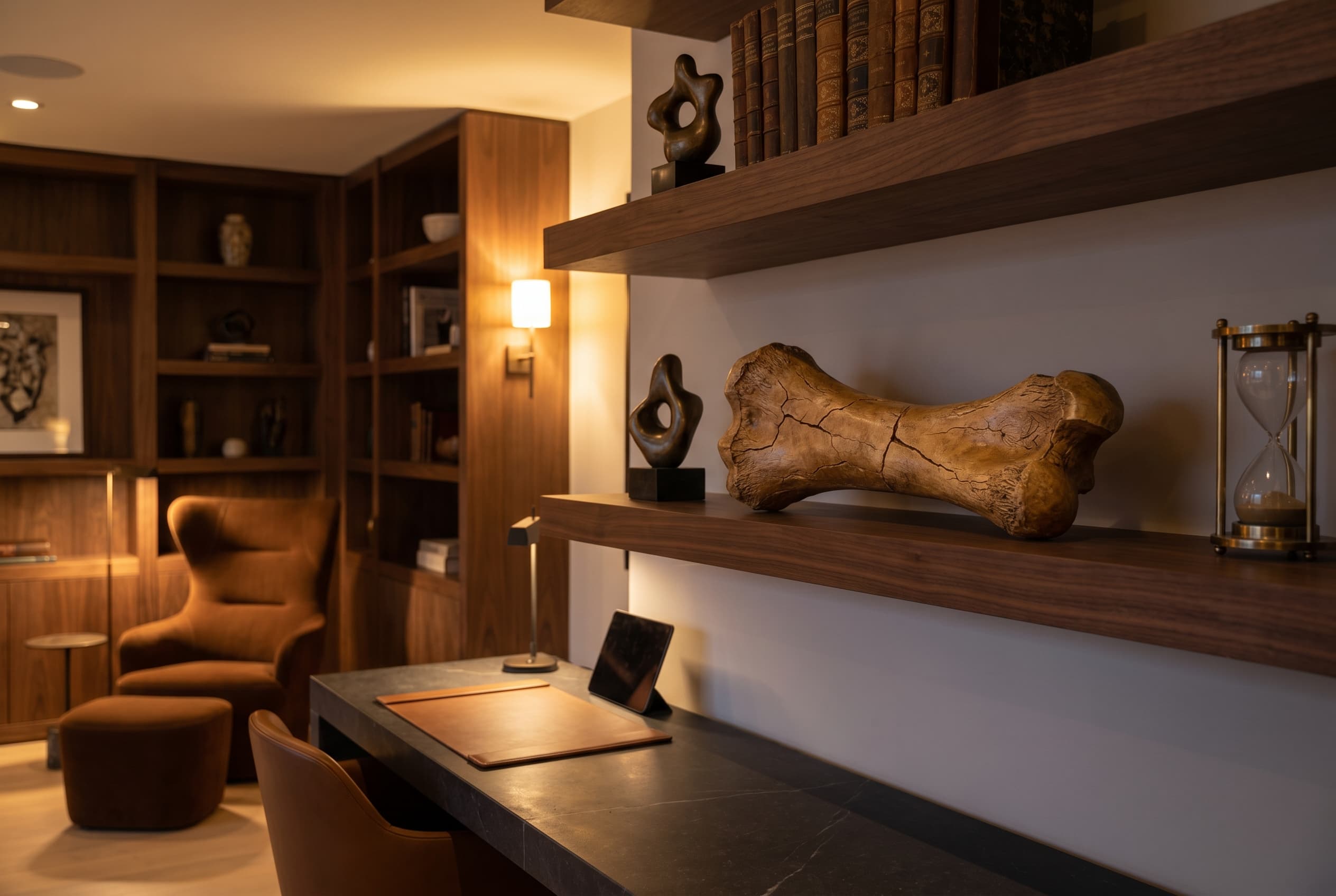 Stegosaurus Bone — staged render in a staged setting