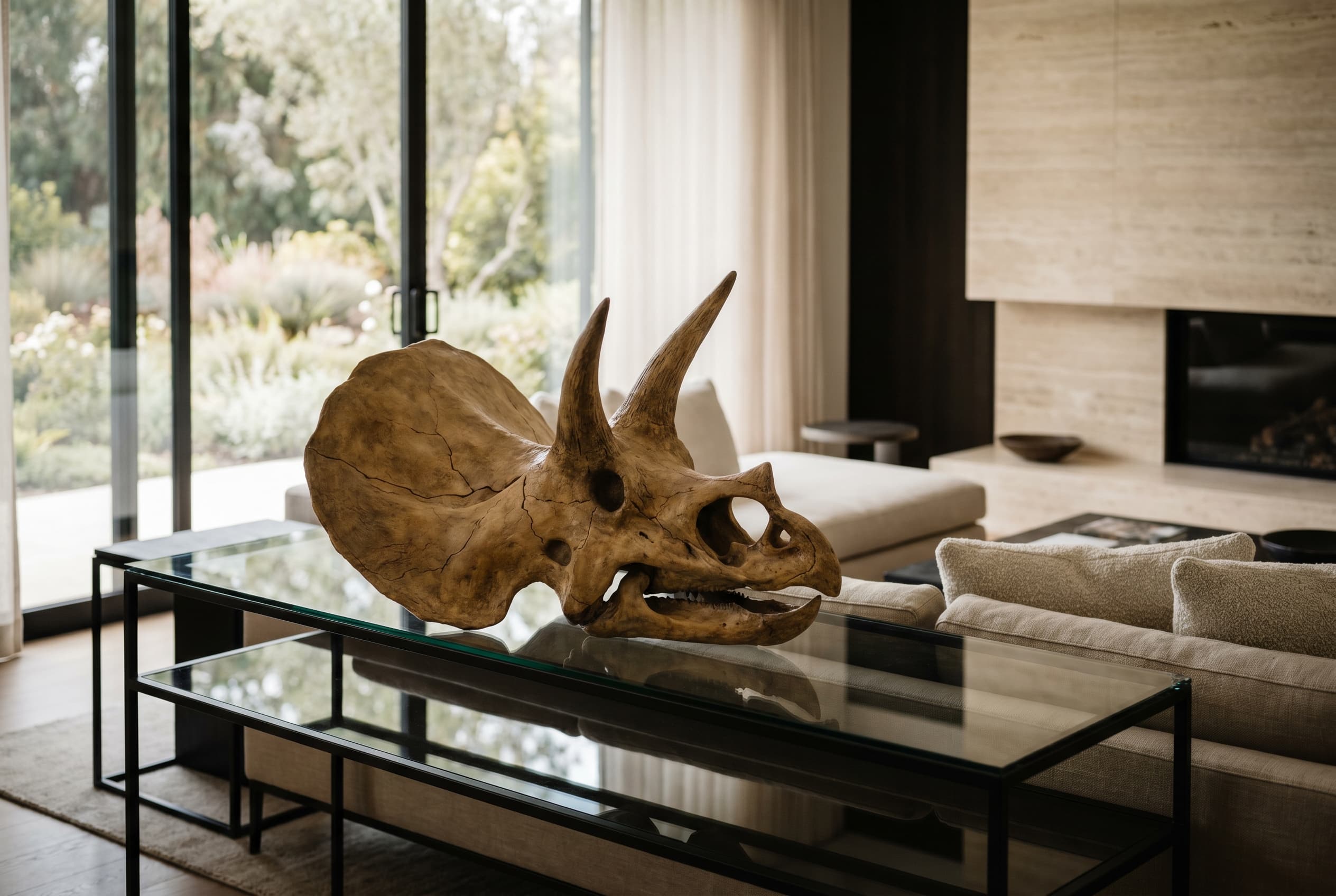 Triceratops Bone — staged render in a staged setting